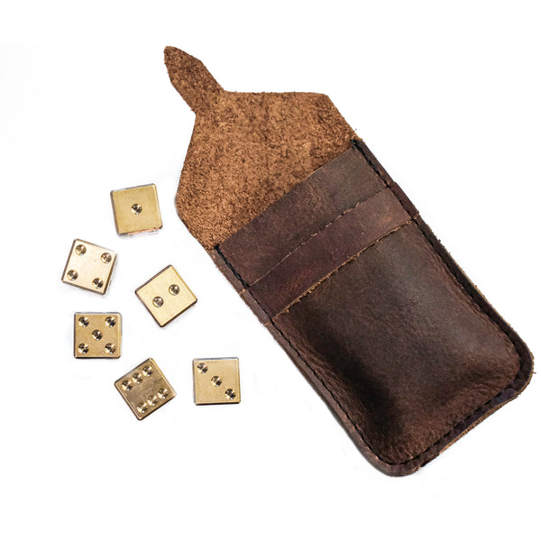 Brass Dice (set of 6)