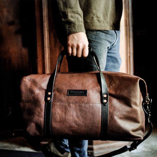 LEATHER DUFFEL BAG