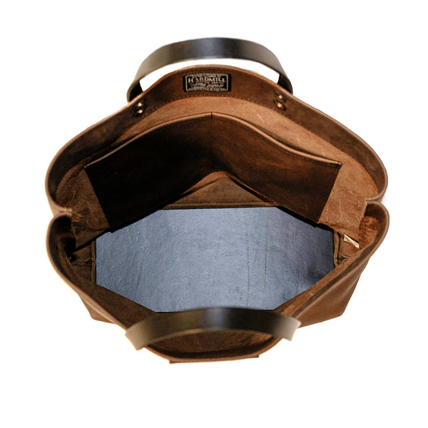 LEATHER GROCERY TOTE