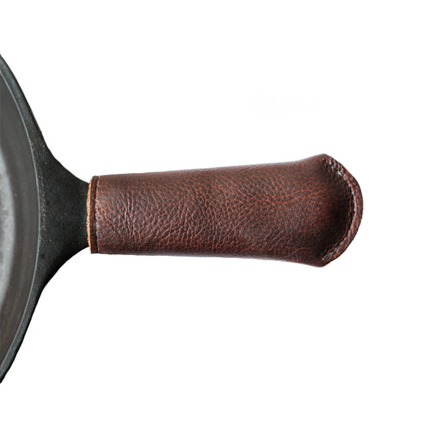 LEATHER CAST IRON SKILLET HANDLE COVER