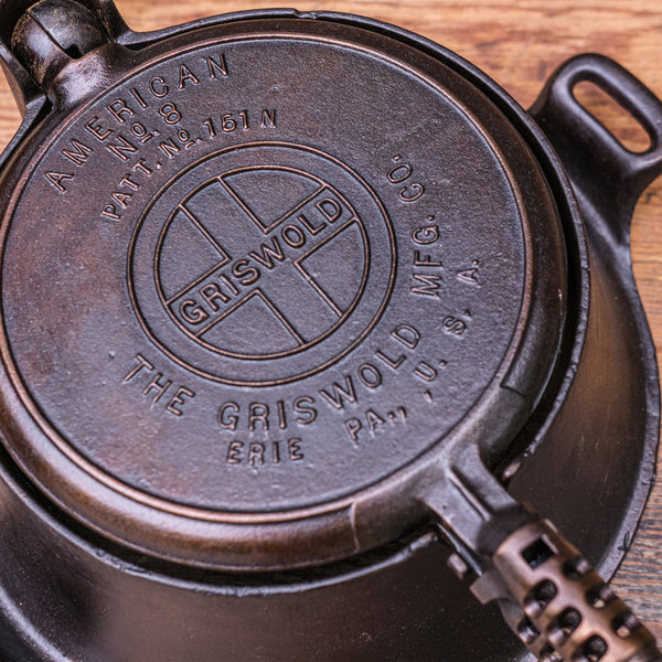 GRISWOLD - #8 Waffle Iron with Tall Base