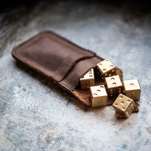 Brass Dice (set of 6)