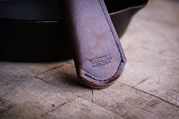 LEATHER CAST IRON SKILLET HANDLE COVER