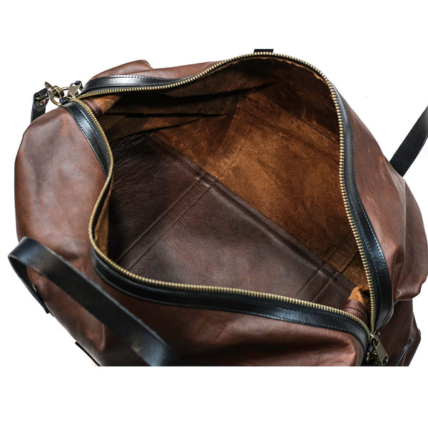 LEATHER DUFFEL BAG