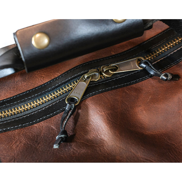 LEATHER DUFFEL BAG