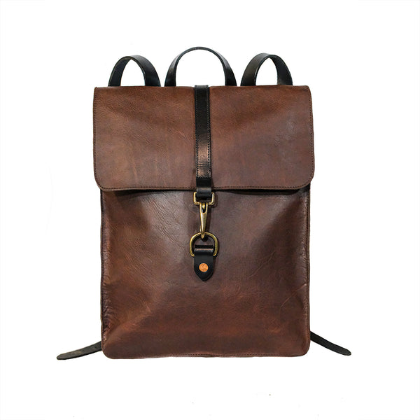 LEATHER SLIM BACKPACK