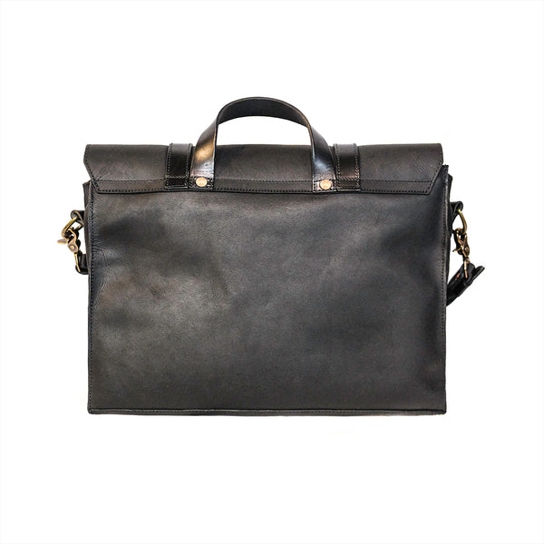 LEATHER MESSENGER BAG