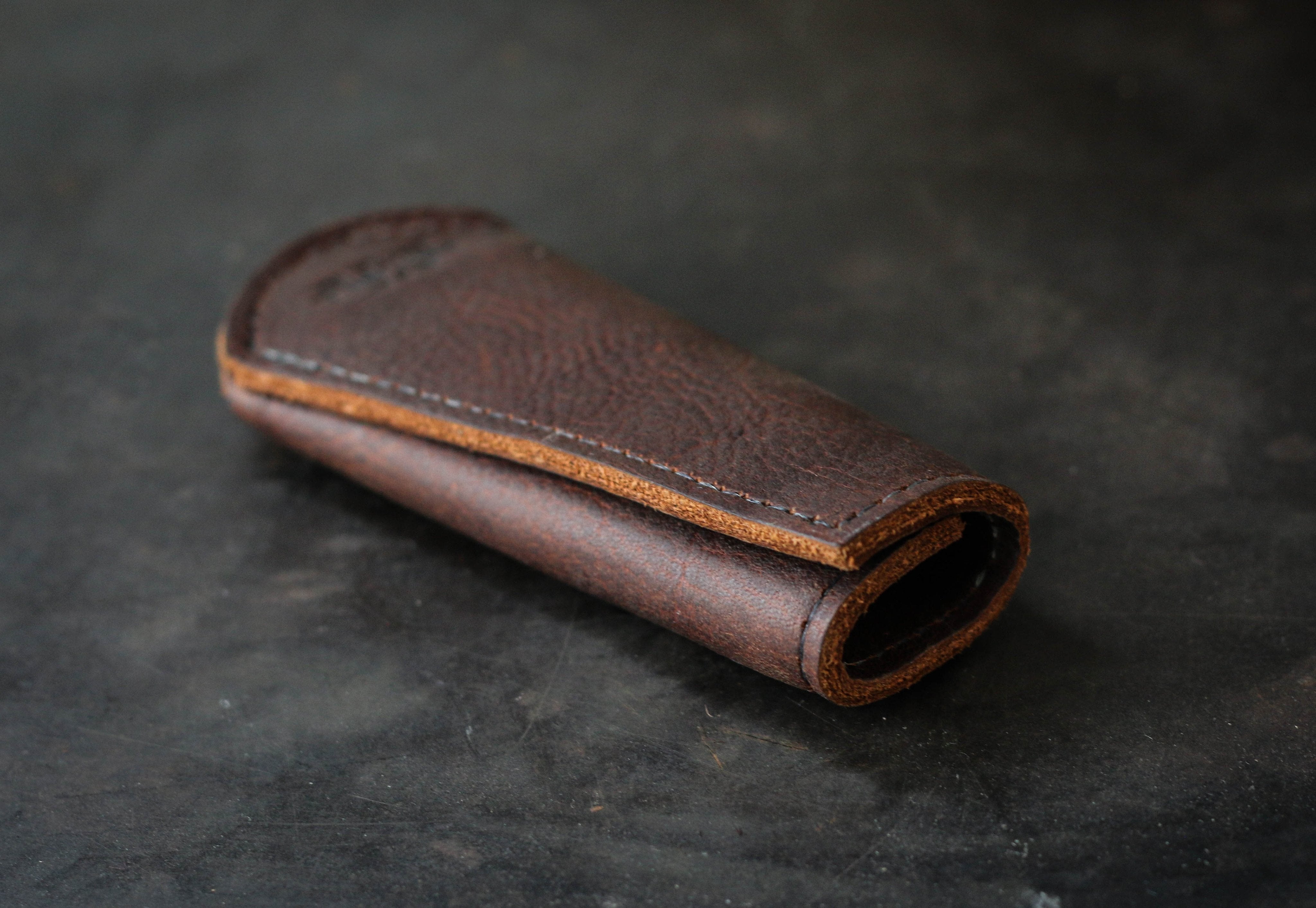 Cast Iron Skillet Handle Cover in Horween Leather - Custom Made to Order