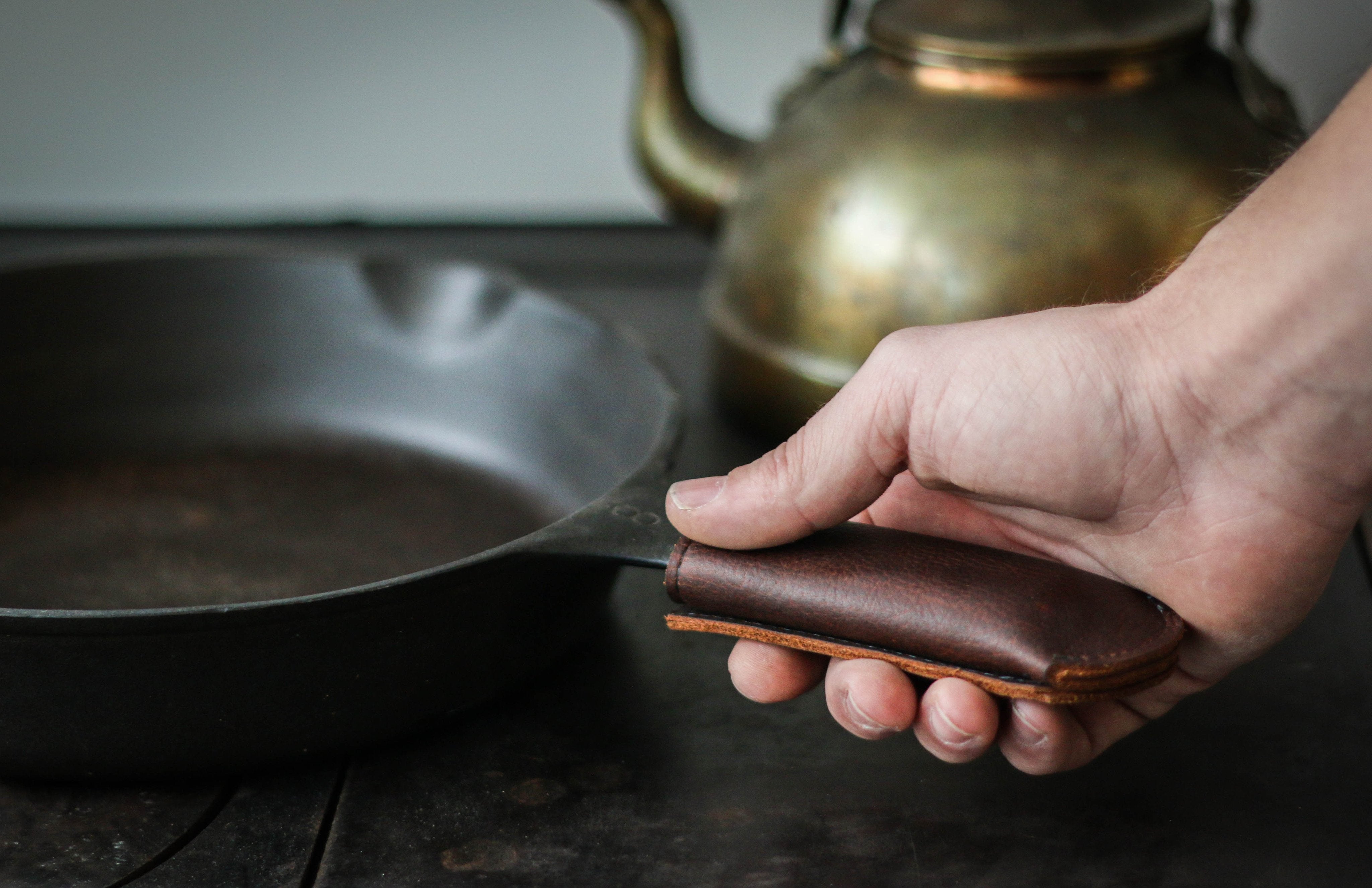 Cast Iron Skillet Handle Cover DIY - A Beautiful Mess