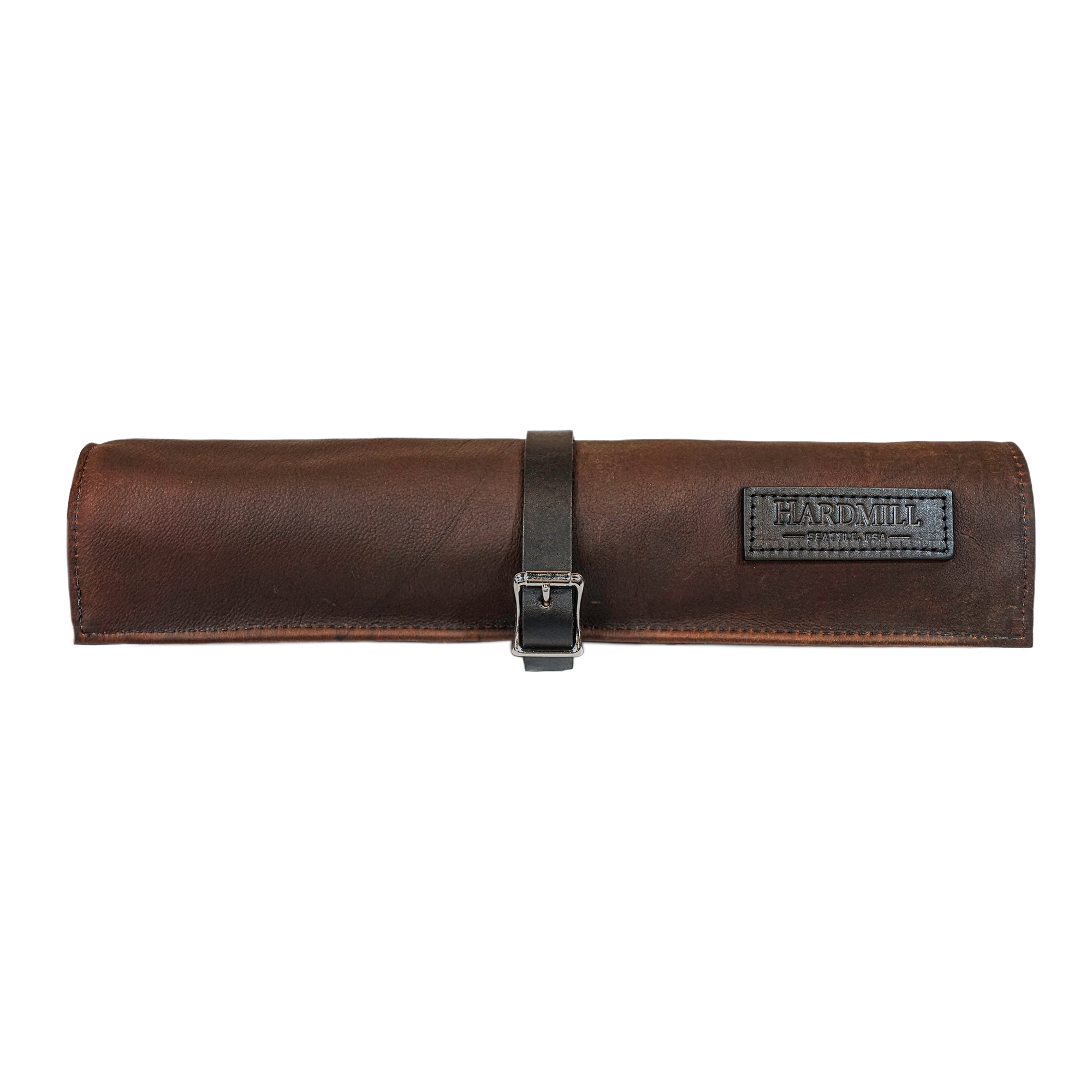 Tool Roll | Waxed Canvas | Charcoal | Hardmill Cognac