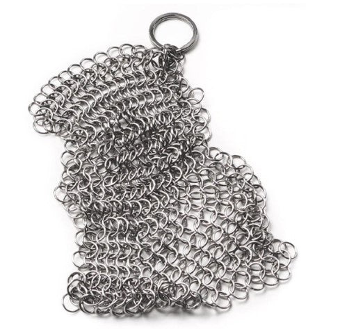 Clean Chainmail Chainmail Scrubber | Clean Cast Iron Easier - Hardmill