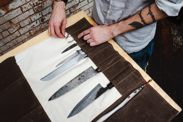 WAXED CANVAS KNIFE ROLL
