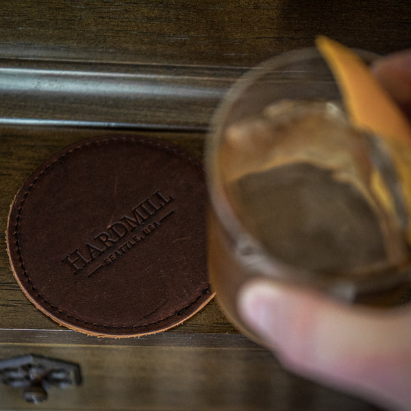LEATHER COASTERS
